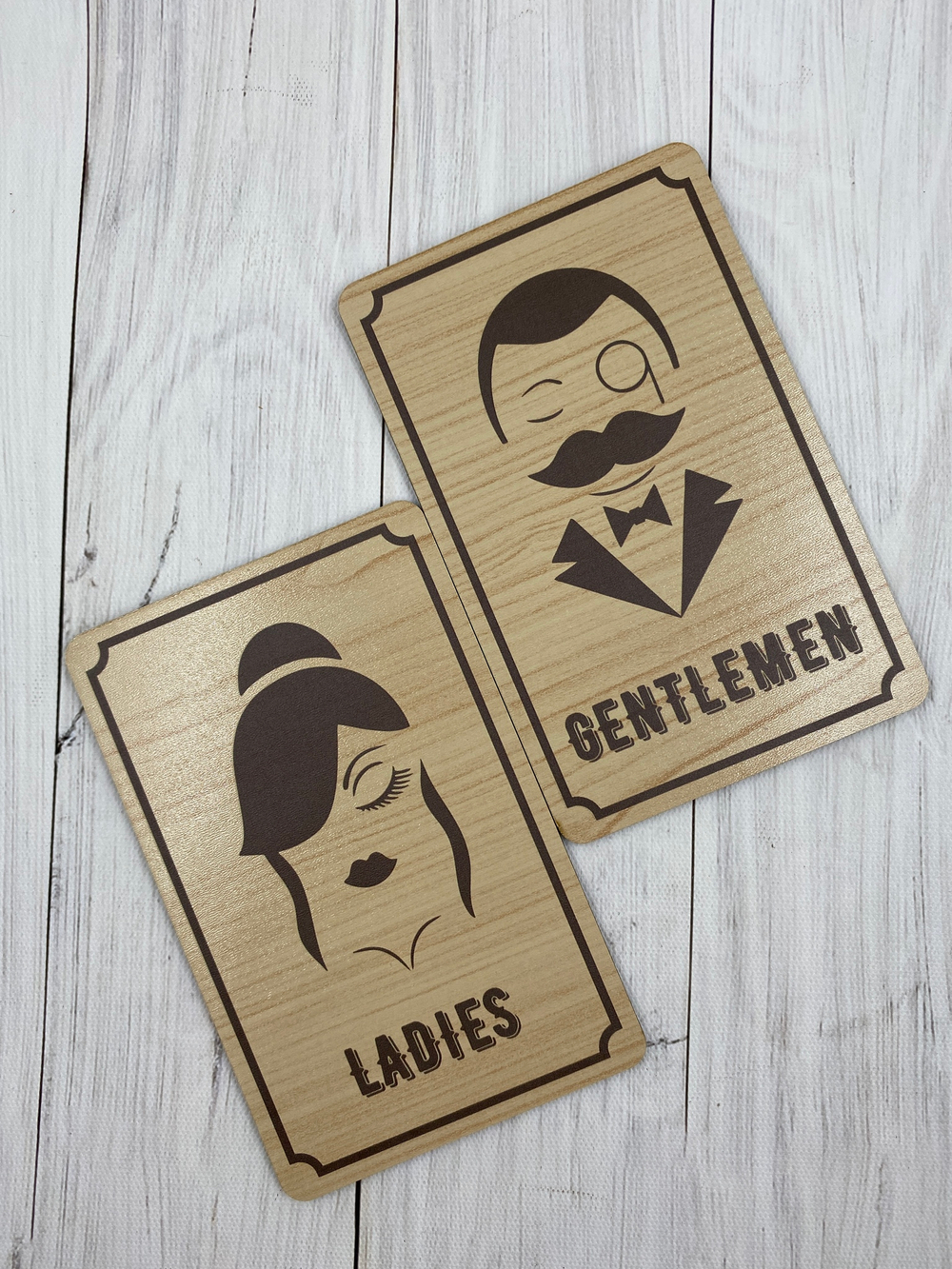Табличка на туалет (пара М+Ж)