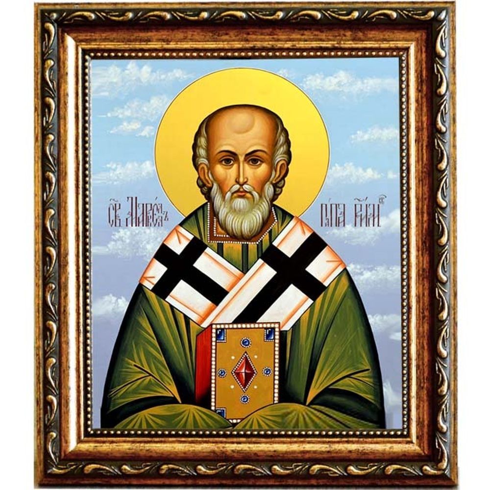 Маркелл Римский, папа Римский священномученик. Икона на холсте.