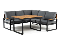 Угловой комплект из алюминия TOPA с обеденным столом