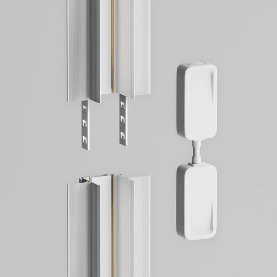 Коннектор питания прямой Radity встраиваемый белый Technical tra084c-w-12