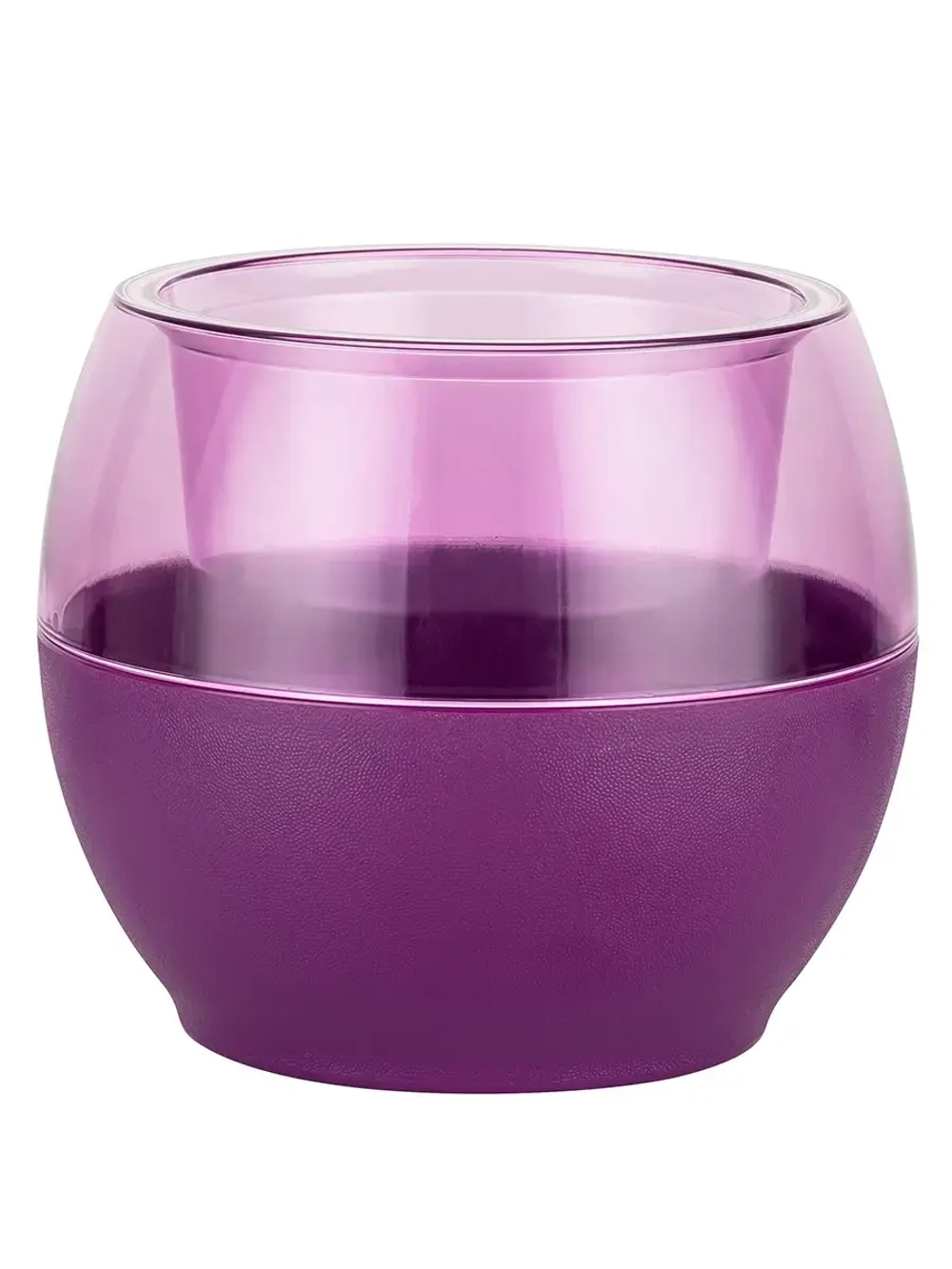 Кашпо для цветов пластиковое 2л d-17 см «Аква» Фиолетовый