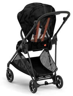Прогулочная коляска Cybex Melio Street Real Black с дождевиком