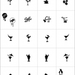 КОНФЕТКИ-СЛАДОСТИ Большая коллекция трафаретов X-COLOR - 24шт.