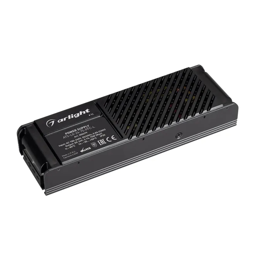 Блок питания ATS-LG-24-75-PFC-L (24V, 3.1A, 75W) (Arlight, IP20 Сетка, 5 лет) 050479