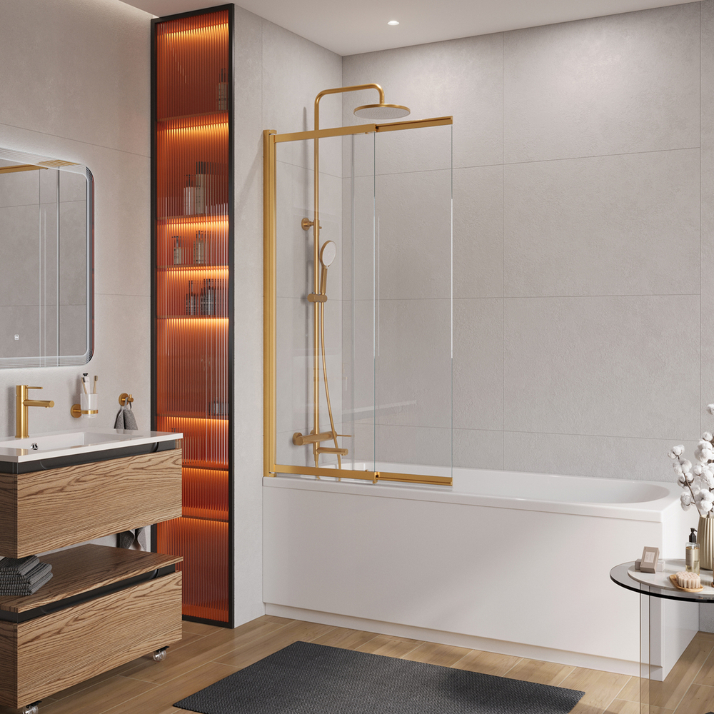 Шторка на ванну Cezares SLIDER-VF-11-90/150-C-BORO