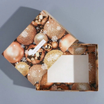 Коробка подарочная 20х15х8см. сборная «Новогодние шары» (Дарите Счастье)