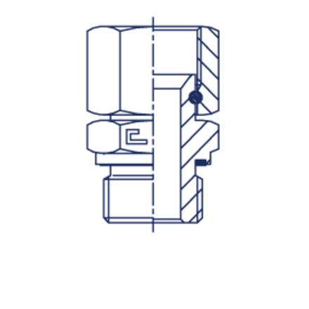 Штуцер FNE JIC 1/2" BSP 3/8" CAST