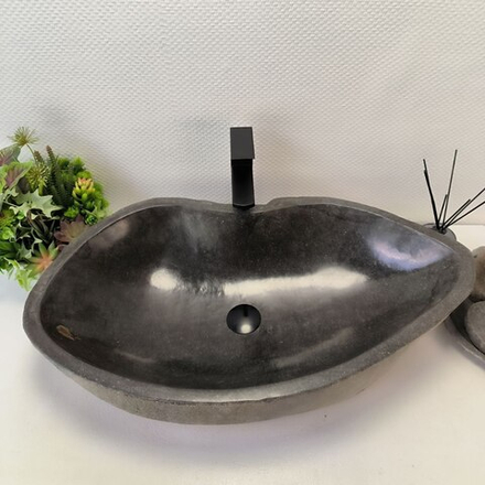 Раковина из речного камня RS-63543 (75*44*16) 0124