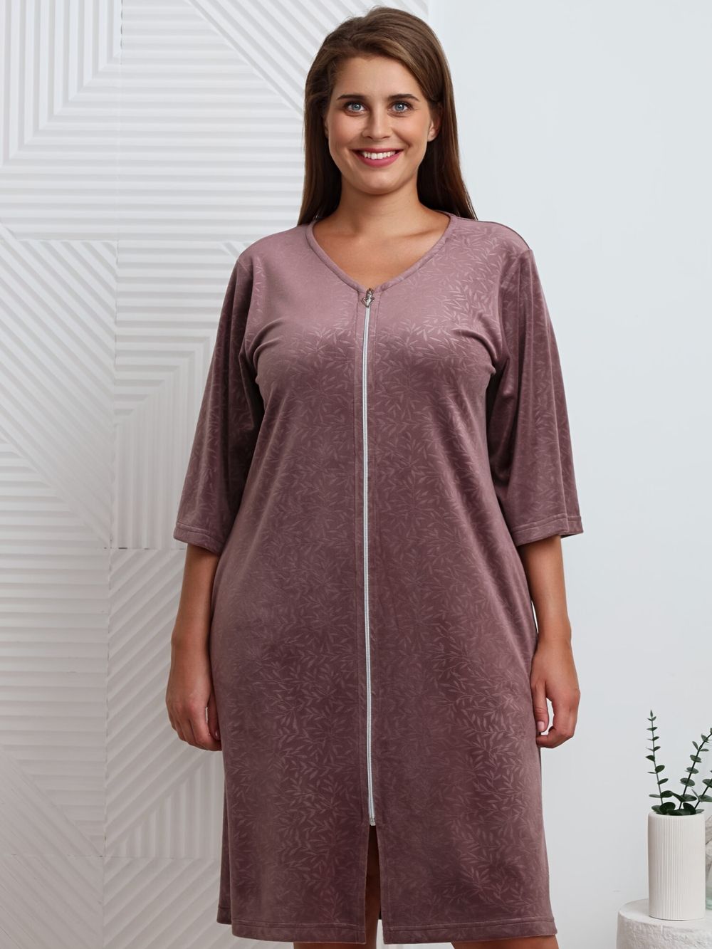 Халат Бархат Виотекс КАПУЧИНО