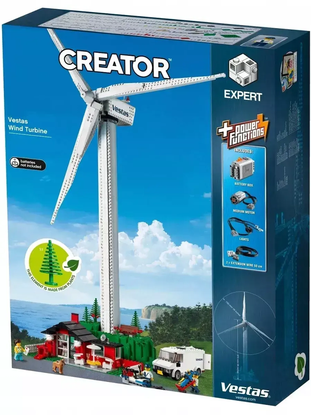 Конструктор Ветряная мельца Vestas 844 детали
