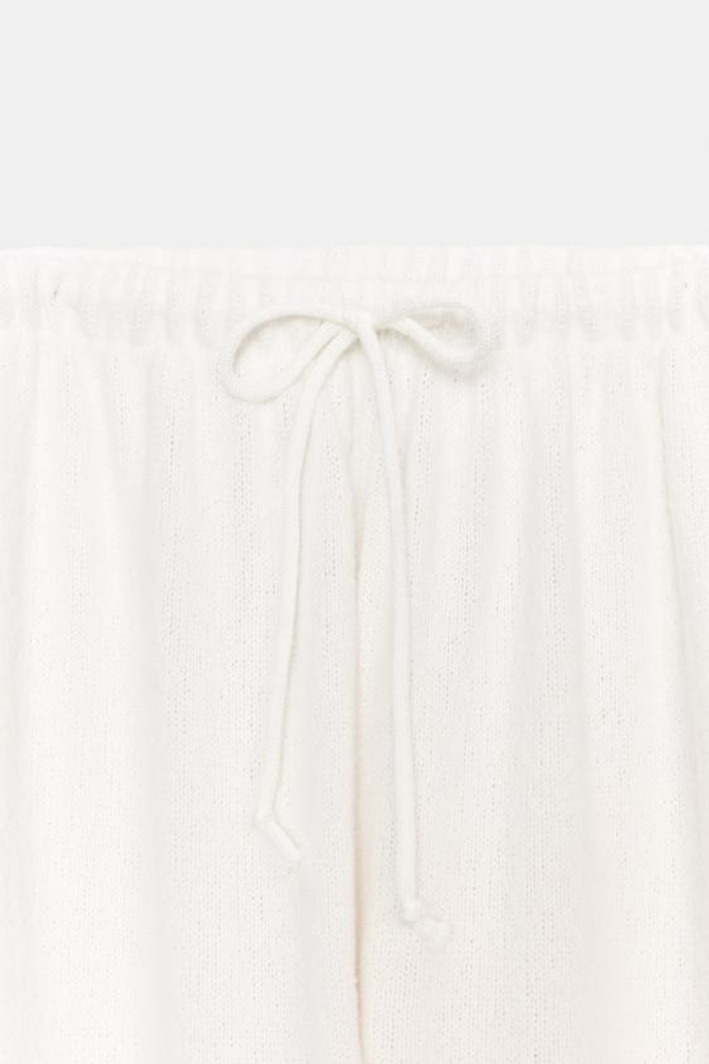 ZARA БРЮКИ WIDE LEG ИЗ ТКАНИ В ДЕРЕВЕНСКОМ СТИЛЕ, ЭКРЮ