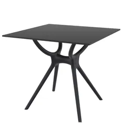 Пластиковый стол Air Table 80х80 см, черный