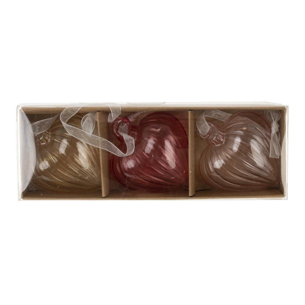 GAEM Набор из 3-х изделий декоративных подвесных "Сердце" (6*3), L16,5 W6 H3 см