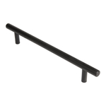 Ручка-рейлинг мебельная MB-H-005-160 мм BL черный