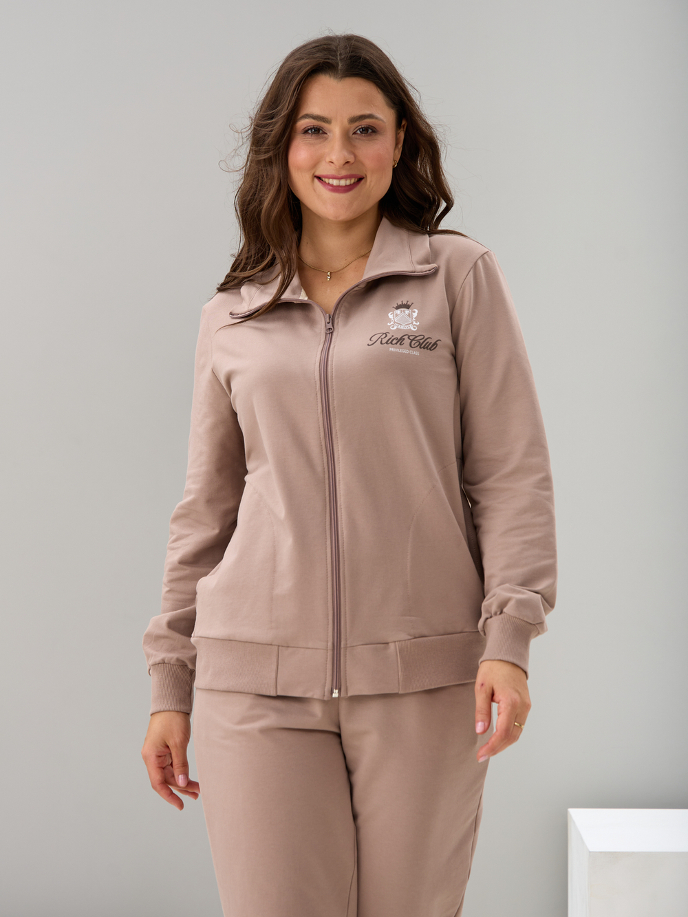 Костюм с брюками КБ-384/кофе-п