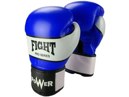 Перчатки боксёрские FIGHT PRO SERIES синие 8 унций PRO-F-С-8#