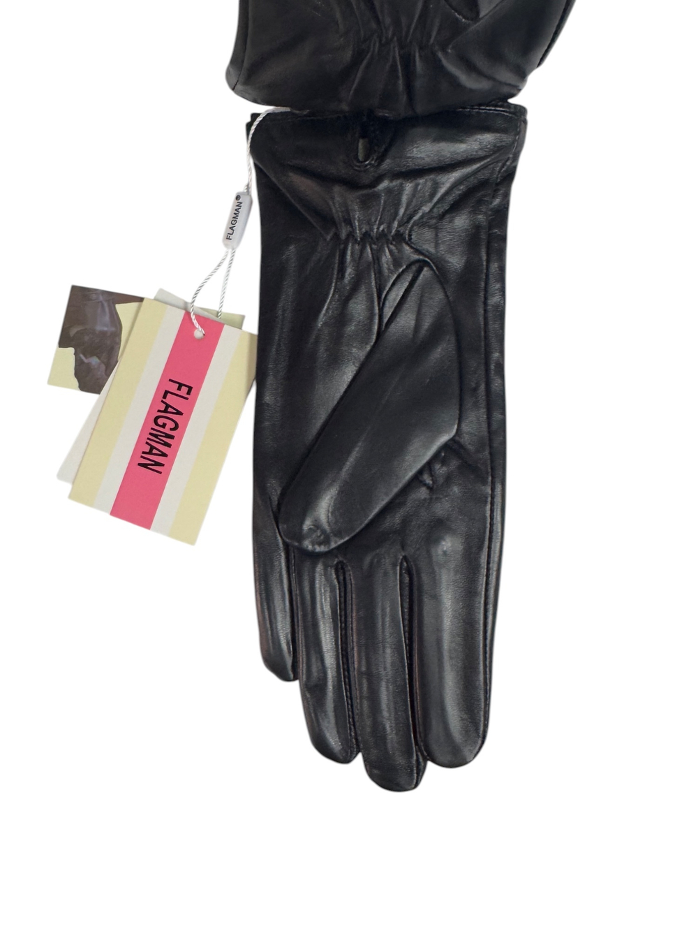 Flagman.Перчатки.Женские.Кожаные.Люкс качества. 5 шт в упаковке.