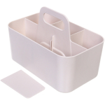 Органайзер для хранения с ручкой «ИДЕАДОМА», пять отделений, цвет белый, 25*15.5*17см