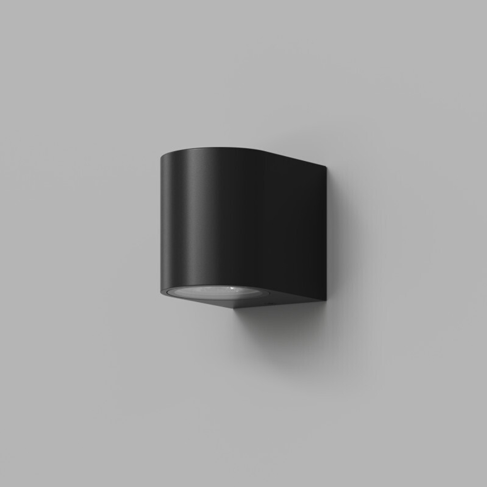 DK9790-BK Настенный уличный светильник NARVIK, IP44, GU10 LED, до 15 Вт, черный, алюминий