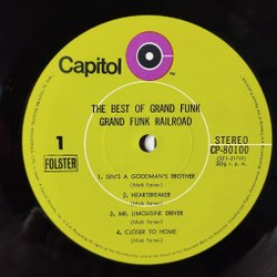 Винтажная виниловая пластинка LP The Best Of Grand Funk (Japan 1971) (No Obi) Aimless Lady