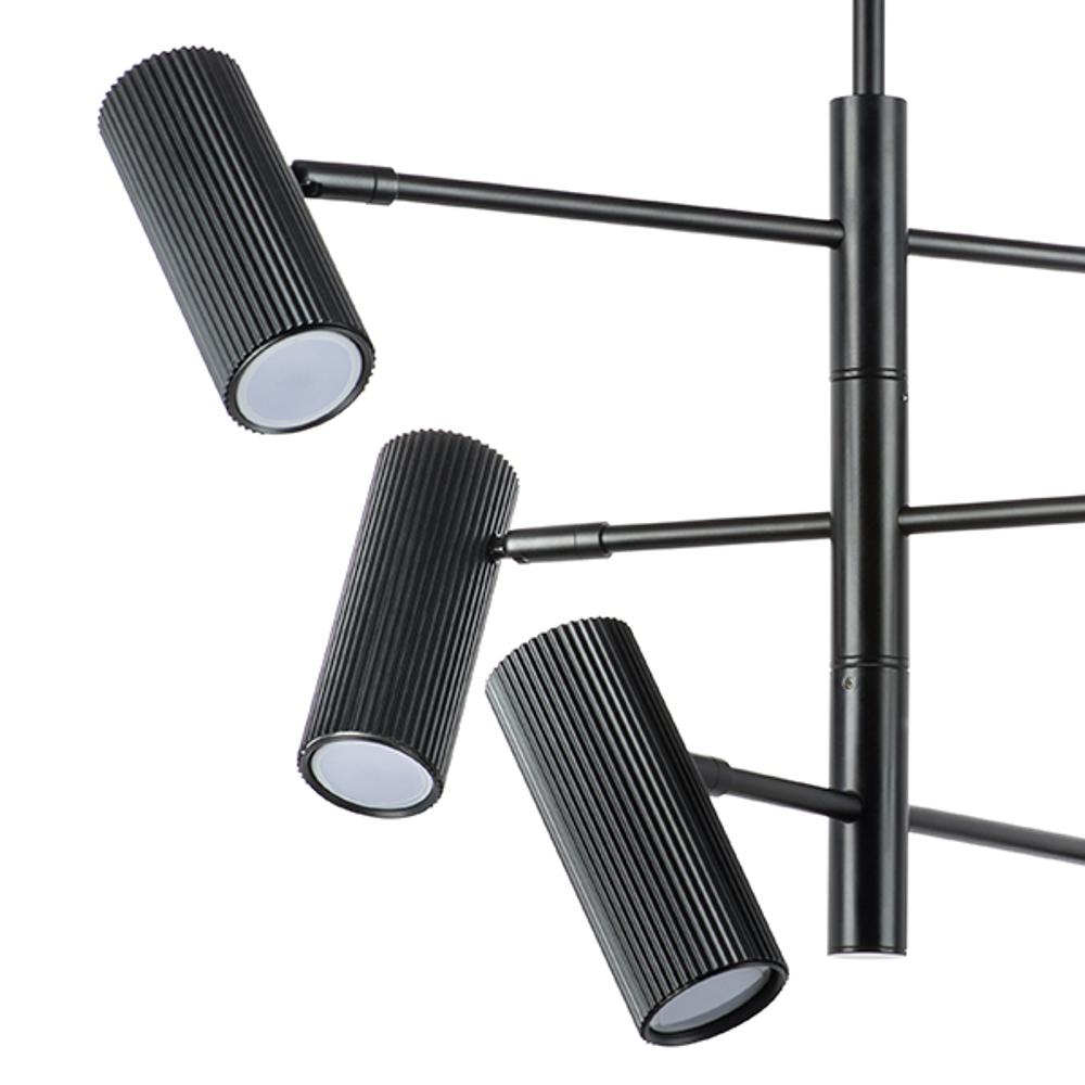 718267 Люстра ROMA 6х28W GU10 (led) ЧЕРНЫЙ