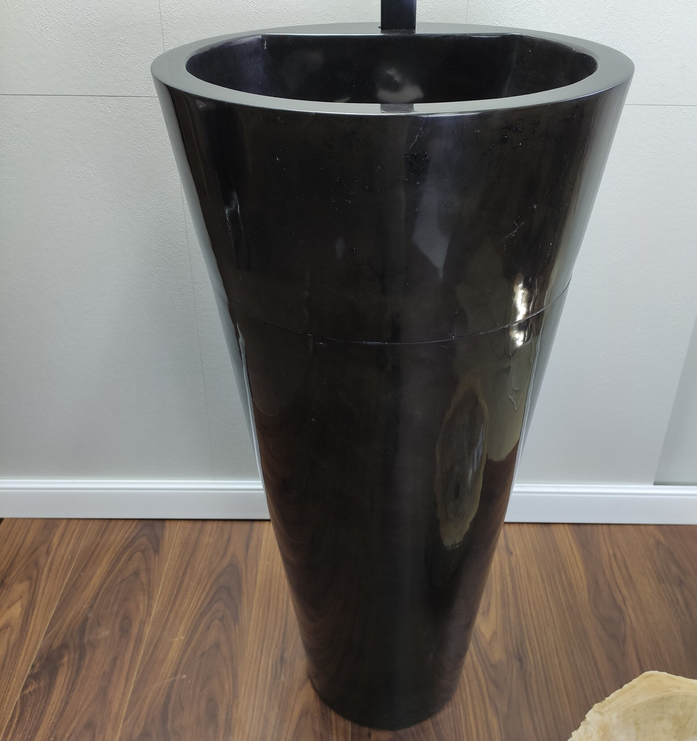 Раковина напольная из мрамора Black MN-61363 (45*45*90)