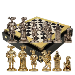 Manopoulos Шахматы бронзовые Рыцари Средневековья