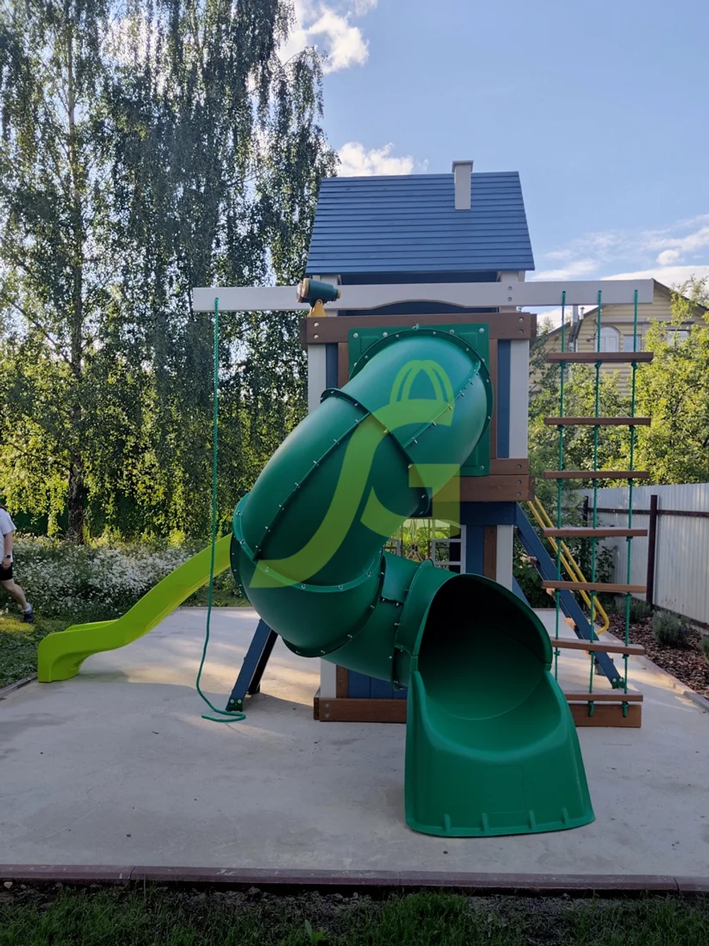 Детская площадка Шато 2 с трубой (Домик) мод.1