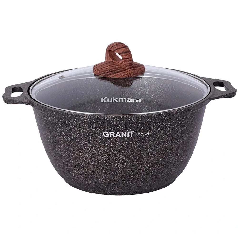 Кастрюля 3л «Granit Ultra Induction» (original) со стеклянной крышкой кгои32а
