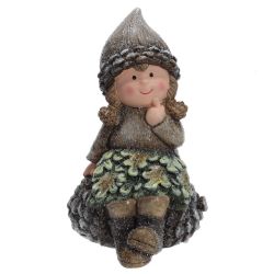 GAEM Фигурка декоративная "Мальчик/ Девочка, L10,5 W10 H18 см, 2в.