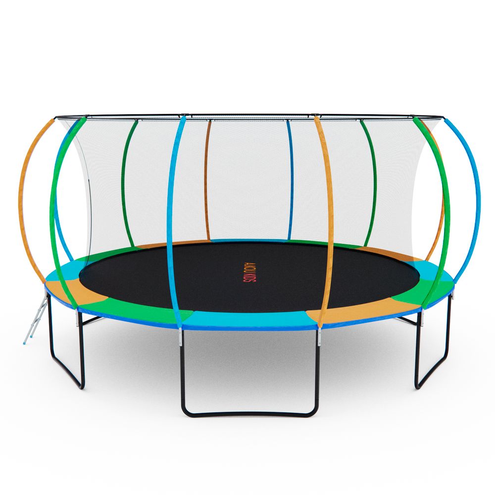 Батут с сеткой DFC A.KOU KIDS 16ft с лестницей (2 короба)