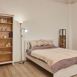 UML-T520 E27+E14 SILVER-WHITE Торшер напольный под лампу Е27 и Е14. 2х60W. Серебристый-Белый. ТМ Uniel