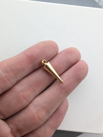 Подвеска шип позолота, 17*5.7мм