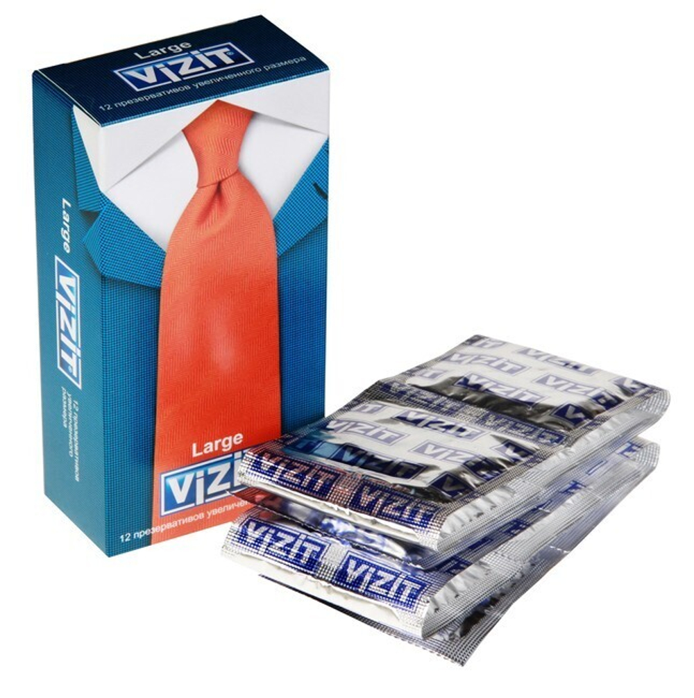 Презервативы VIZIT Large увеличенного размера , (12 шт.)