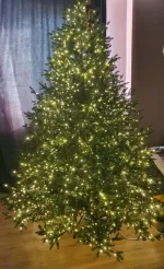 Елка с гирляндой встроенной «Престиж» (Литая хвоя) от 1,2 м до 3 м