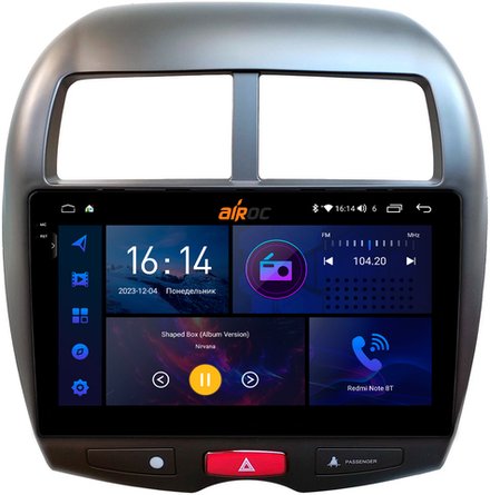 Магнитола для Mitsubishi ASX, Peugeot 4008, Citroen C4 Aircross 2010-2016 - AIROC 2K RI-2614 Android 12, QLed+2K, ТОП процессор, 8/128Гб, CarPlay, SIM-слот