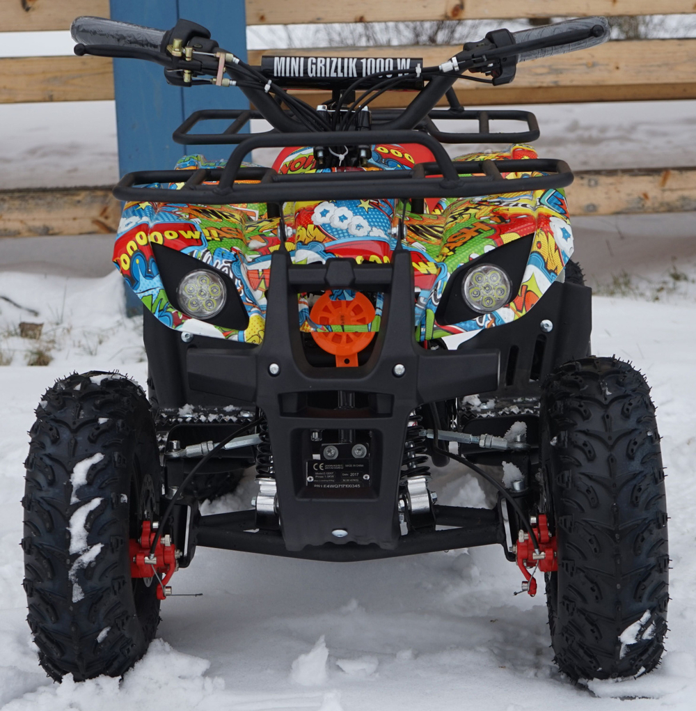 Электро-мотовездеход квадроцикл MOTAX Mini Grizlik Х-16 1000W Big Wheel (Бомбер)