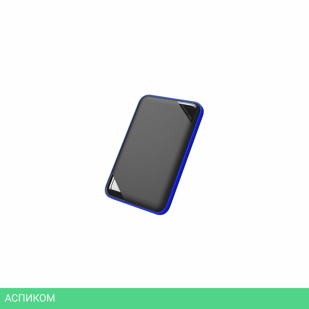Внешний накопитель Silicon Power Armor A62 1Tb черный/синий (SP010TBPHD62SS3B)