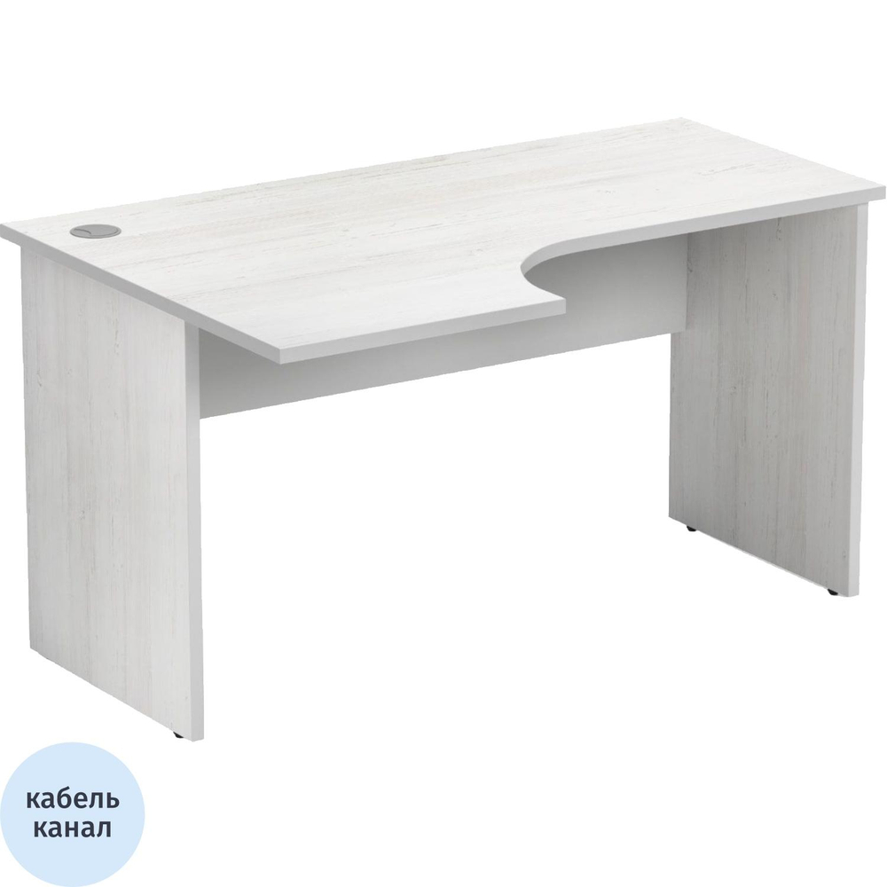 Стол Easy St левый (008,234) сосна винтер/серый (549/030) Ш1400
