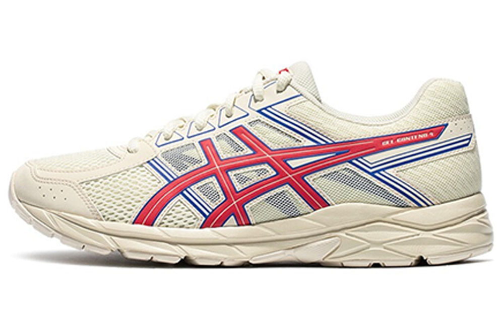 Asics Gel-Contend 4 comfortable and fashionable all-match fabric synthetic leather shock absorption, non-slip, wear-resistant, breathable, low-cut GEL training running shoes men's beige