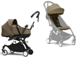 Коляска Stokke YOYO3 Newborn Shell рама белая White 2 в 1 Toffee