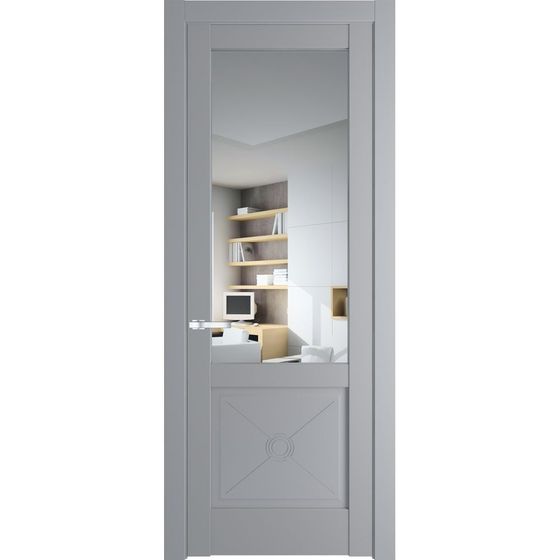 Межкомнатная дверь эмаль Profil Doors 1.2.2PM смоки остеклённая