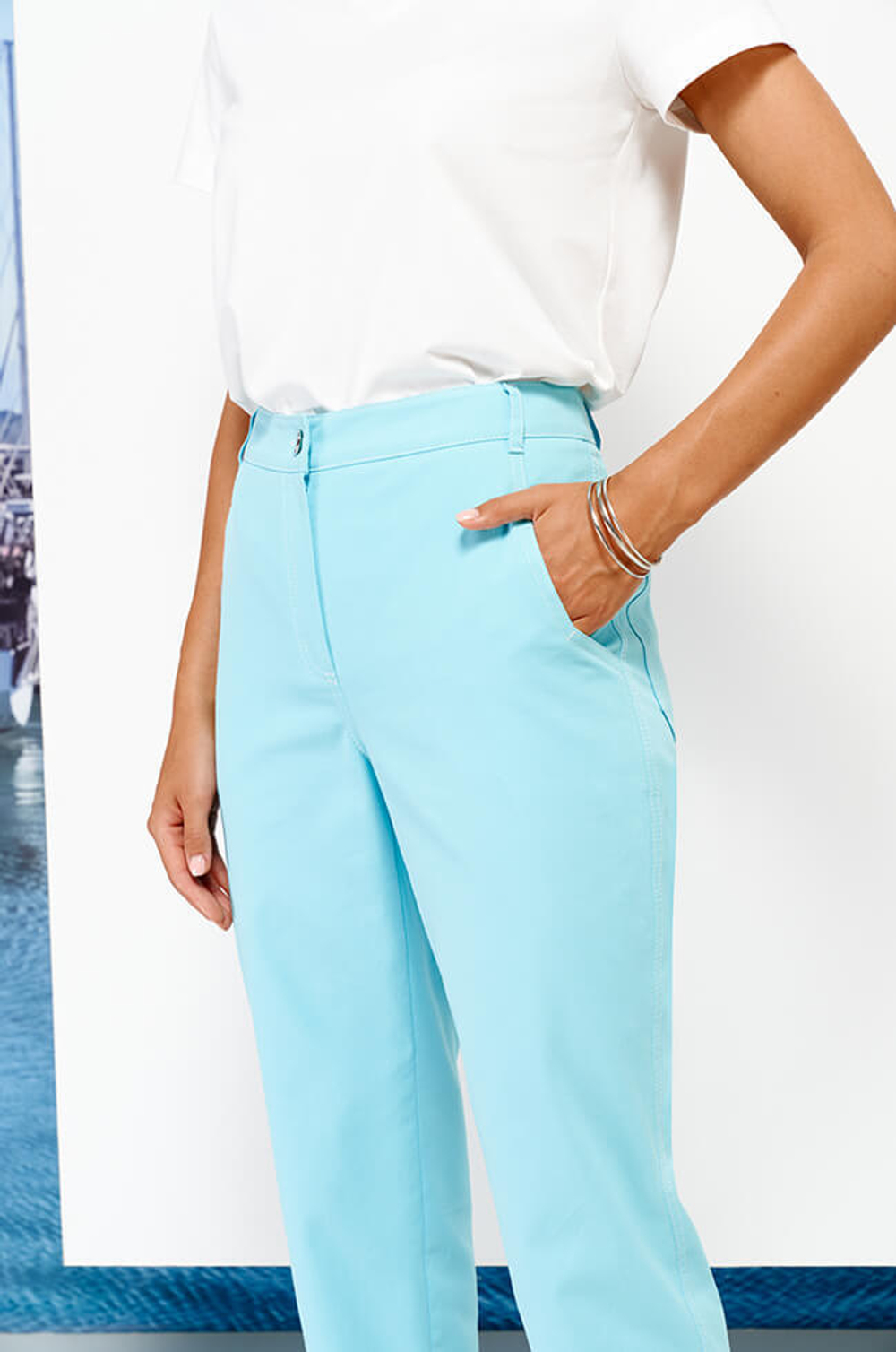 3912 Брюки женские (бирюзовый)