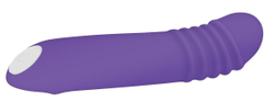Фиолетовый светящийся G-стимулятор The G-Rave - 15,1 см.