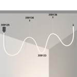 359125 KONST NT23 070 черный База для накладного монтажа светильников 359128-359133 IP20 15-40W 170-265V RAMO