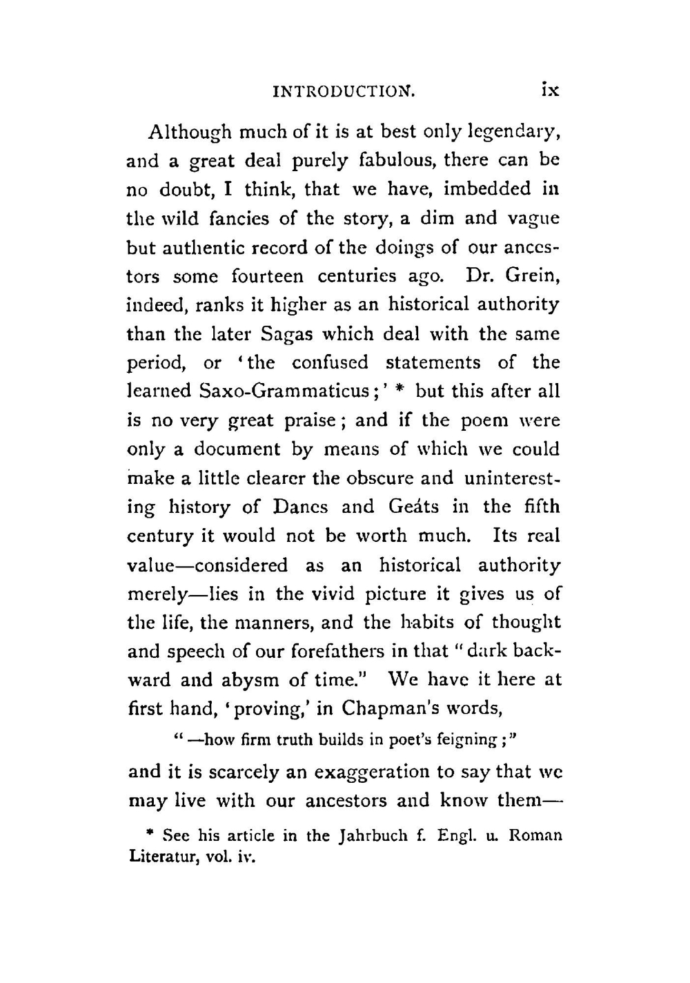 Beowulf | Beowulf; H.W. Lumsden