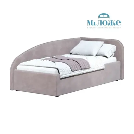 Кровать Элис 90х200 Лиловый Правый Угол