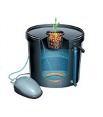 Гидропонная система AquaPot XL с компрессором, 5 шт