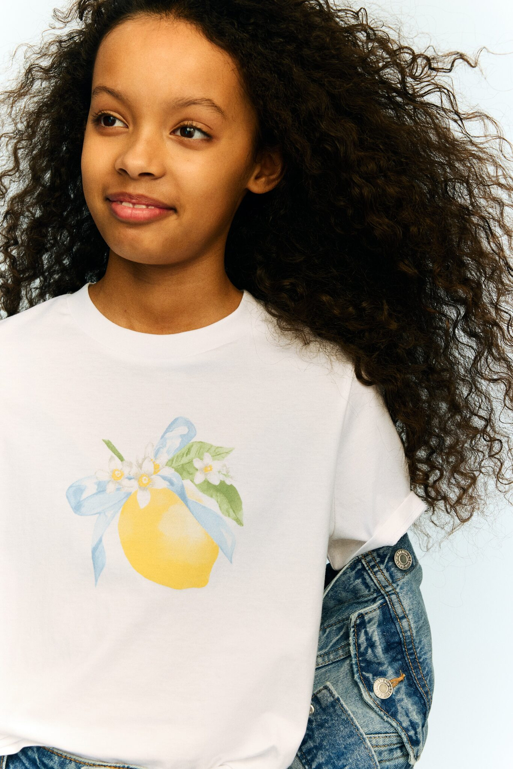 H&M Футболка с принтом, белый