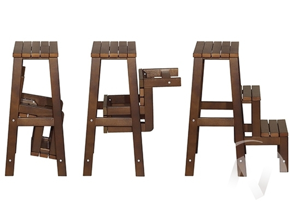 Табурет-стремянка Массив (орех лак)